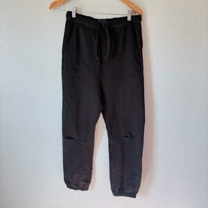 Nili Lotan Black Drawstring Jogger Pants